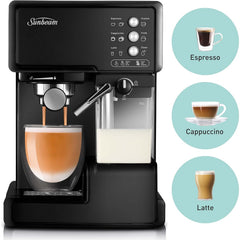 Sunbeam Café Barista EM5000K Coffee Machine - Black