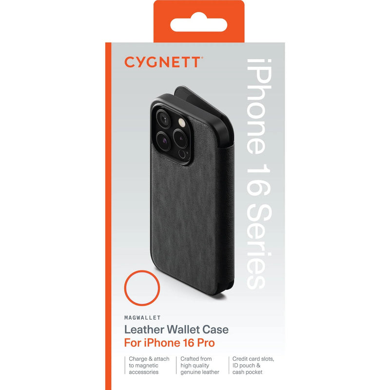 Cygnett MagWallet Cases For iPhone 16 Pro - Black