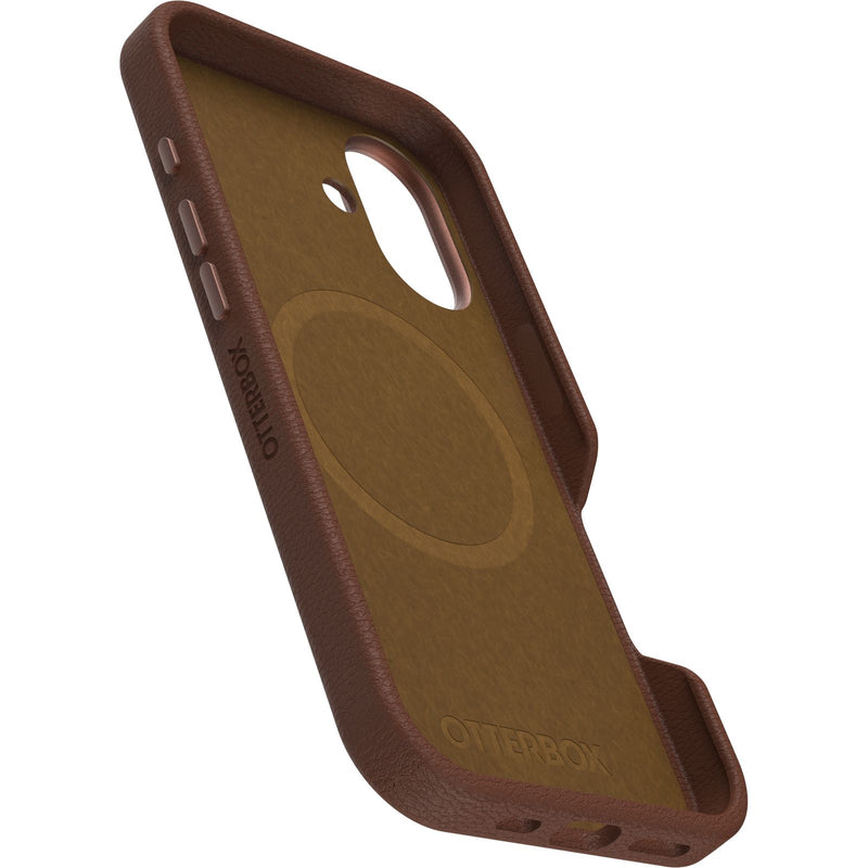 OtterBox Symmetry Cactus Leather Case iPhone 16 - Rich Adobe