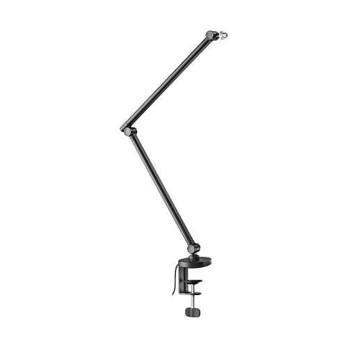 Brateck Armoured Microphone Arm with RGB Lighting - Black