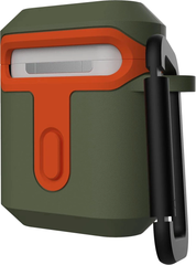 UAG Standard Issue Case For Airpods(1 Gen , 2 Gen) - Olive/Orange