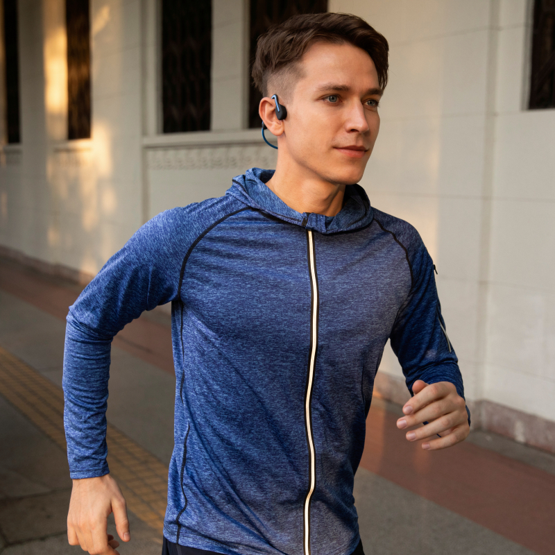 Shokz OpenMove Bone Conduction Sports Headphones - Blue