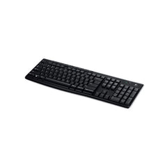 Logitech K270 Wireless Full-size Membrane  Keyboard - Black
