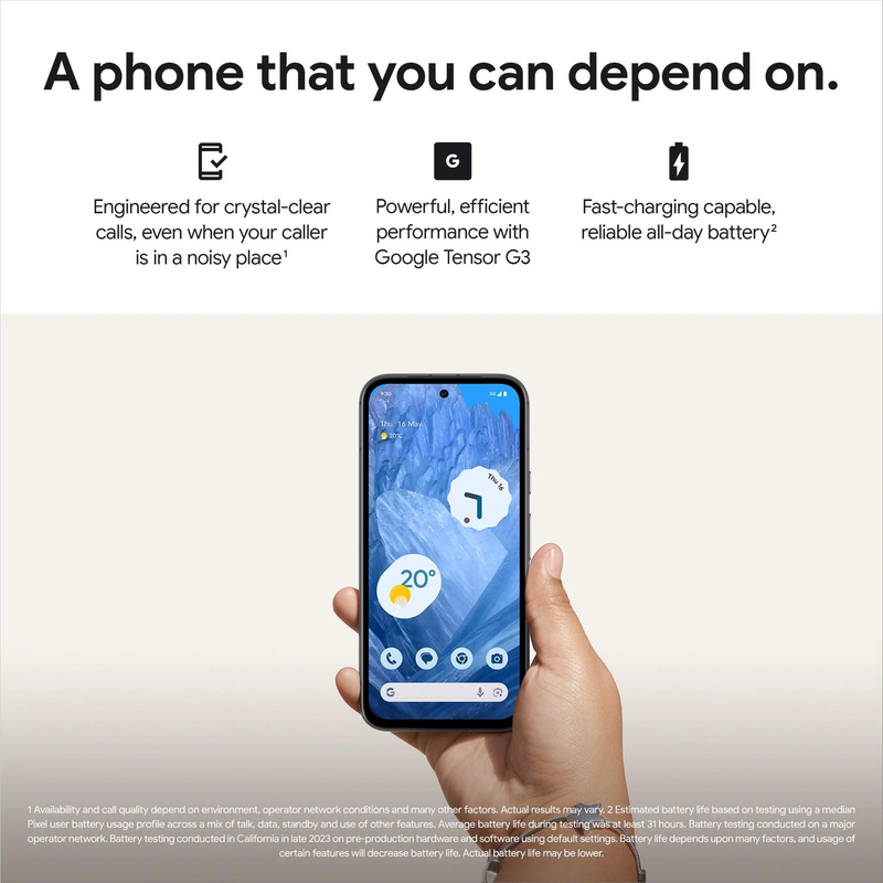 Google Pixel 8a 5G 6.1" Dual Sim 128GB/8GB - Obsidian