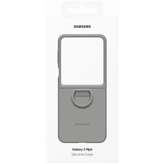 Samsung Silicone Case w/ Ring For Galaxy Z Flip6 - Dark Blue