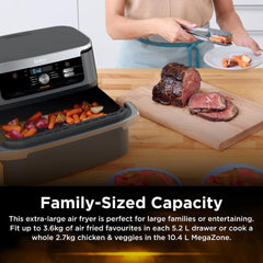 Ninja XXXL FlexDrawer Air Fryer 10.4L AF500ANZ - Black