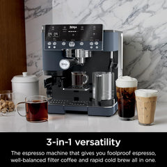 Ninja Luxe Cafe Premier Espresso Machine ES601CYANZ - Cyberspace