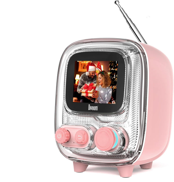 Divoom Tiivoo-2 Photo Album & Lyrics Speaker - Pink