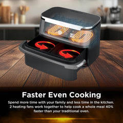 Ninja XXXL FlexDrawer Air Fryer 10.4L AF500ANZ - Black