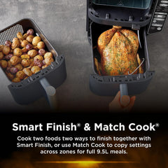 Ninja DoubleStack XXXL 9.5L 2 Drawer Air Fryer SL400ANZ - Black