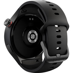 Motorola moto watch 47mm Smartwatch with Silicone Strap - Black