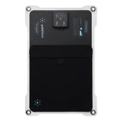 Pale Blue Single Panel Solar Charger - Black