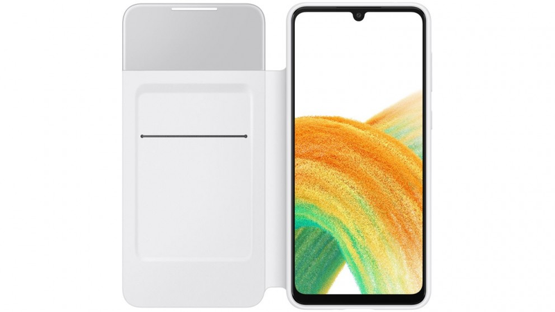 Samsung S View Wallet Cover For Samsung Galaxy A33 5G - White
