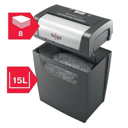 Rexel Momentum Shredder Cross X308 - Black/Grey