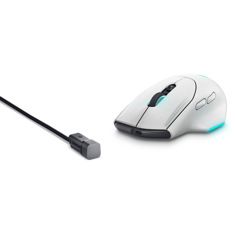 Dell Alienware Wireless AW620M Gaming Mouse - Lunar light