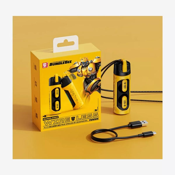 Transformers TF-T11 TWS Bluetooth Gaming Earbuds - Yellow