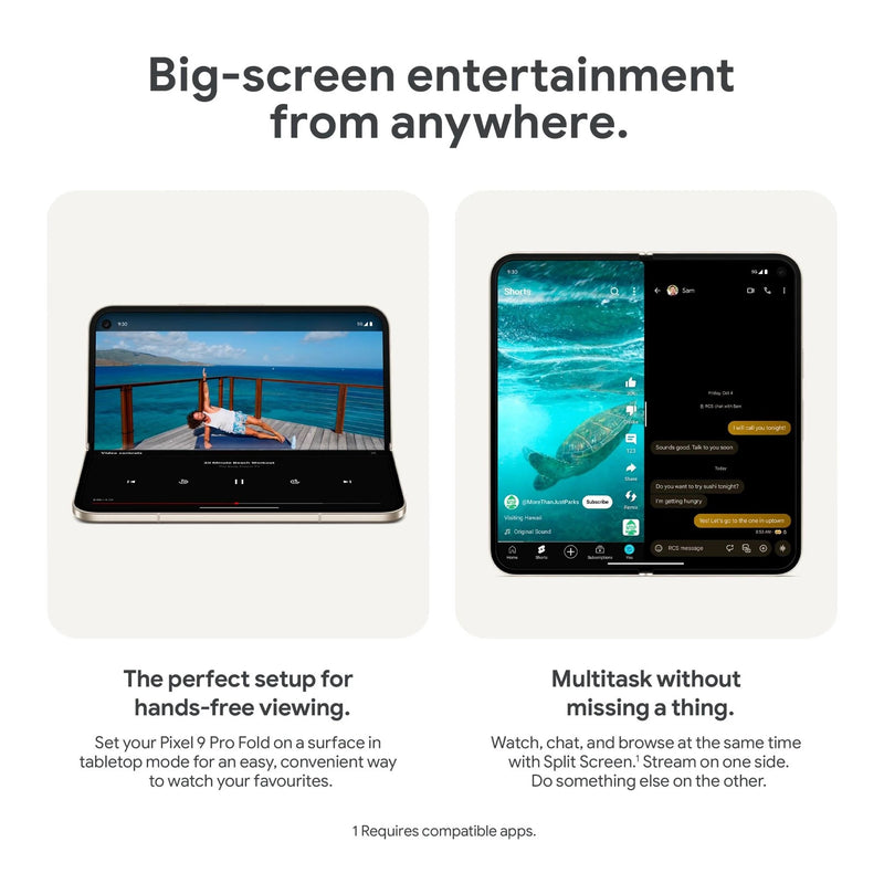 Google Pixel 9 Pro Fold 5G Dual SIM 256GB/16GB 8" - Porcelain