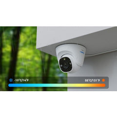 Reolink NVS8-12MD4 12MP 8-Ch PoE NVR Security System 4 Dome Cams - Black
