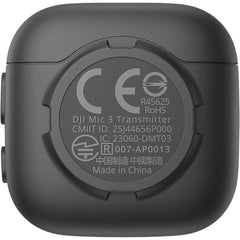 DJI Mic 3 Wireless Transmitter Unit - Black