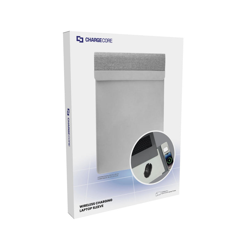 Laser Wireless Charging Laptop Sleeve Up to 16 Inch - Grey