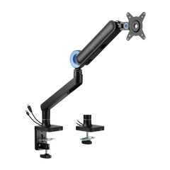 Brateck Designer Premium Single Monitor Arm with USB-A/USB-C Ports