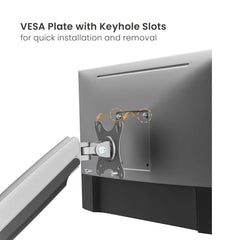 Brateck Dual Screen Monitor Arm with USB Ports 17