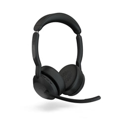Jabra Evolve2 55 MS Stereo USB-C Wireless Headset with Charging Stand - Black