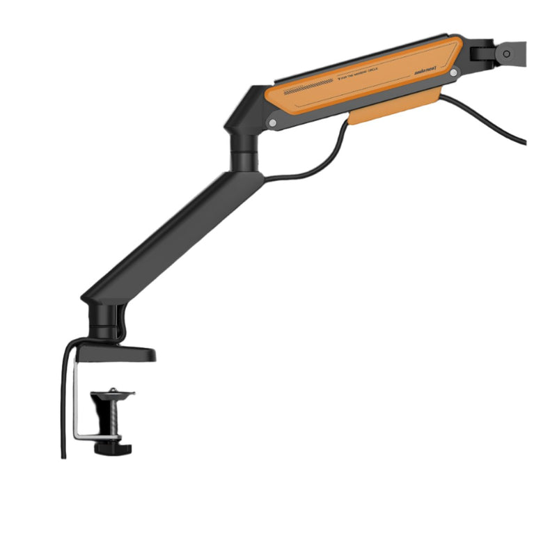 Anda Seat Stealth Ergonomic Single Monitor Arm - Black Orange