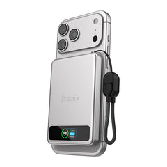 BMX SolidSafe 5K Magnetic Power Bank 5000mAh Qi2 15W - Silver