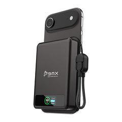 BMX SolidSafe 10K Magnetic Power Bank 10000mAh Qi2 15W - Black