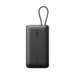 Belkin UltraCharge 20K Power Bank with Integrated Cable - Black