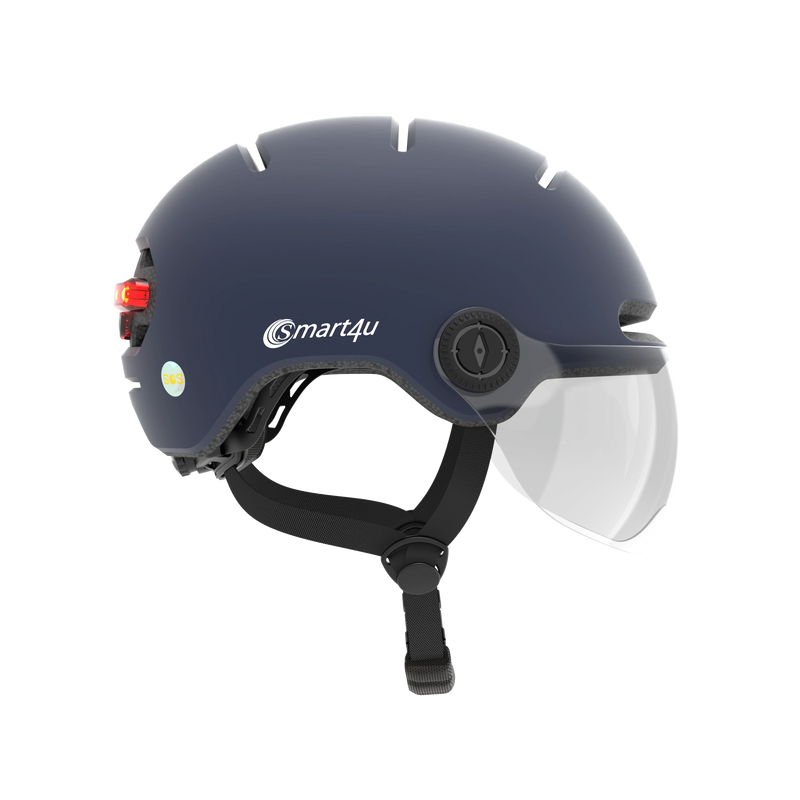 Smart Urban L79 Large Helmet w/ Brake Warning Light - Blue