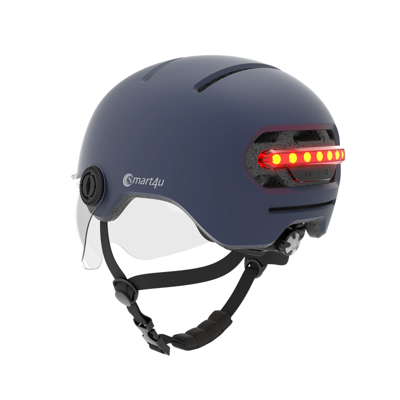 Smart Urban L79 Large Helmet w/ Brake Warning Light - Blue