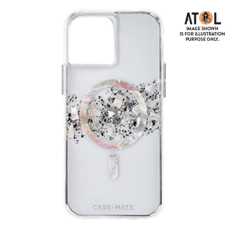 Case-Mate Karat MagSafe Case For iPhone 15 Pro Max - Silver/Clear