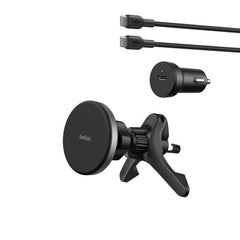 Belkin BoostCharge Magnetic Wireless Charging Car Vent Mount with Qi2 - Black