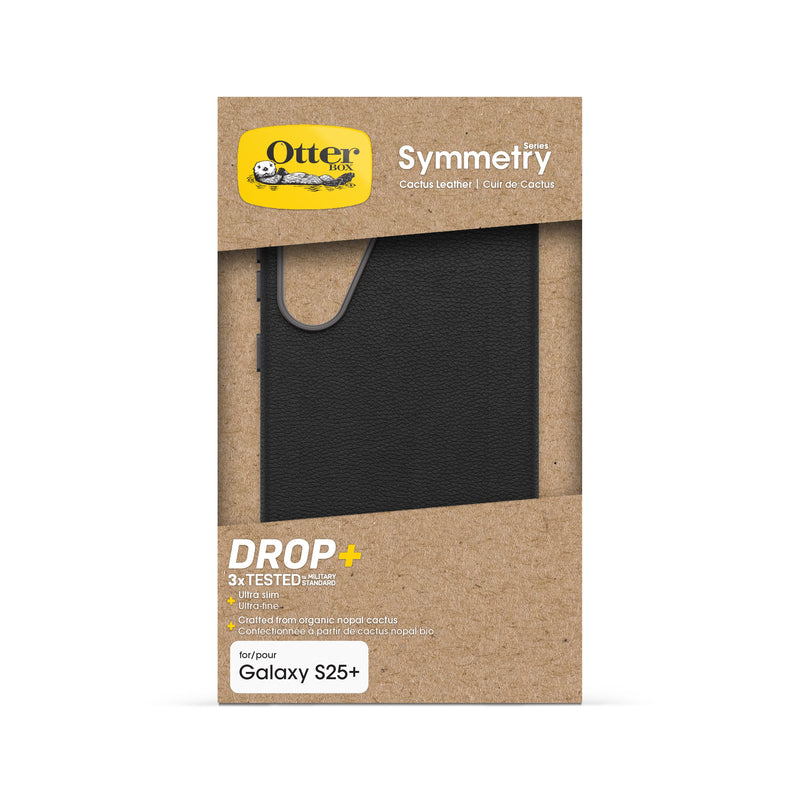 OtterBox Symmetry Cactus Leather Case For Galaxy S25+ -  Noir Ash