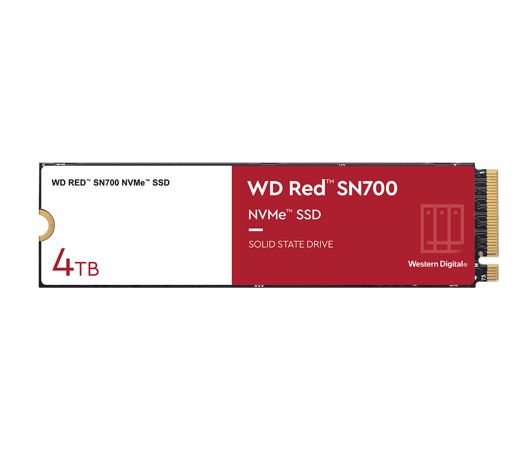 Western Digital WD SN700 4TB NVMe NAS SSD - Red