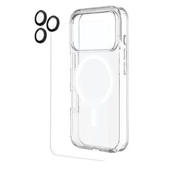 Kore 3 in 1 Protection Pack - Clear Case + Tempered Glass + Lens Protector For iPhone 18 Pro - Clear