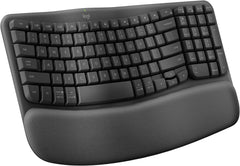 Logitech Ergo Series Wave Keys Wireless Ergonomic Keyboard - Graphite