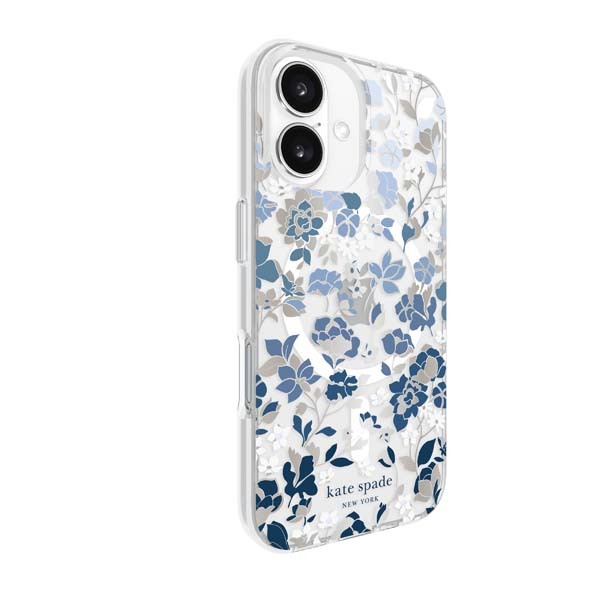 Kate Spade MagSafe Case For iPhone 16 - Flowerbed Blue