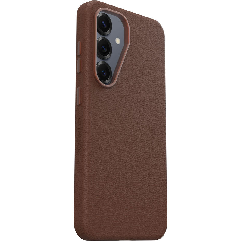 OtterBox Symmetry Cactus Leather Case For Samsung Galaxy S25 - Rich Adobe