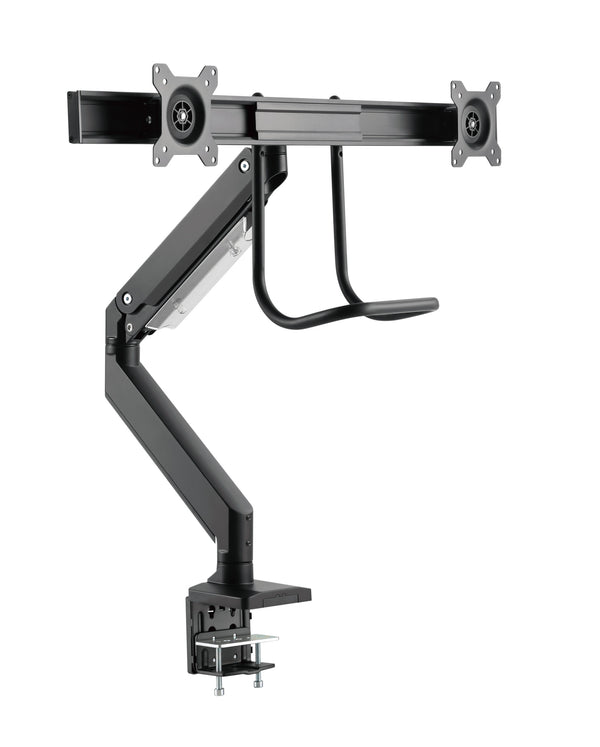 Brateck Heavy Duty Dual Monitor Arm 17"-32" Gas Spring - Black
