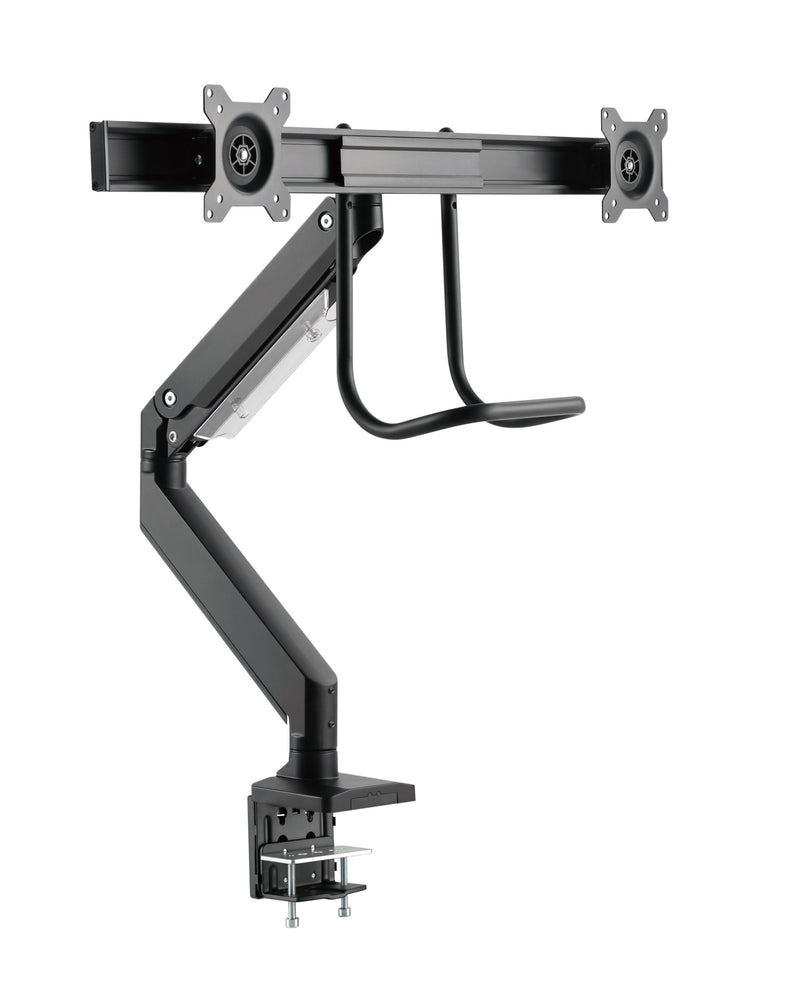 Brateck Heavy Duty Dual Monitor Arm 17"-32" Gas Spring - Black