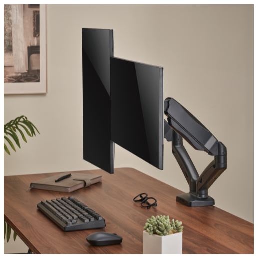 Brateck Dual Monitor Interactive LCD VESA Mount 17" - 32" - Black