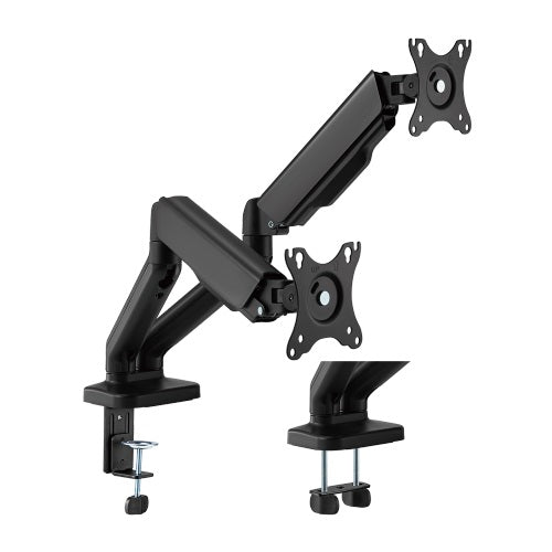 Brateck Cost Effective Spring Assisted Dual Monitor Arm 17"-32"- Black