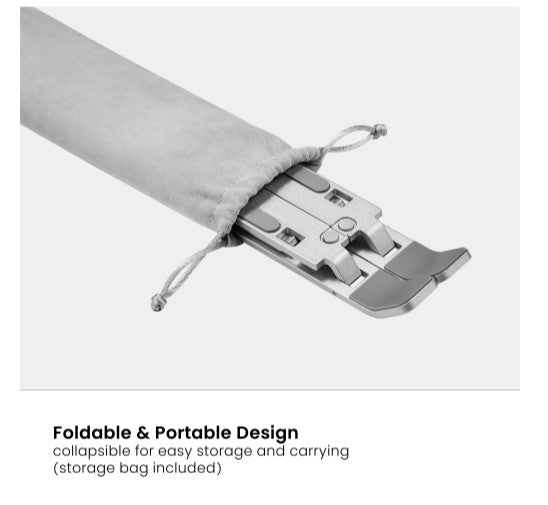 Brateck Portable 6 Level Adjustable Alum Laptop Riser 11”-15” - Silver