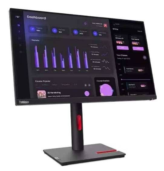 Lenovo Think Vision T24I-30 60Hz FHD Monitor 24" Anti-Glare - Black