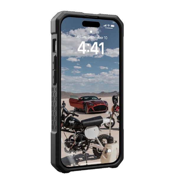 UAG Monarch Pro MagSafe Case For iPhone 15 Pro - Kevlar Black
