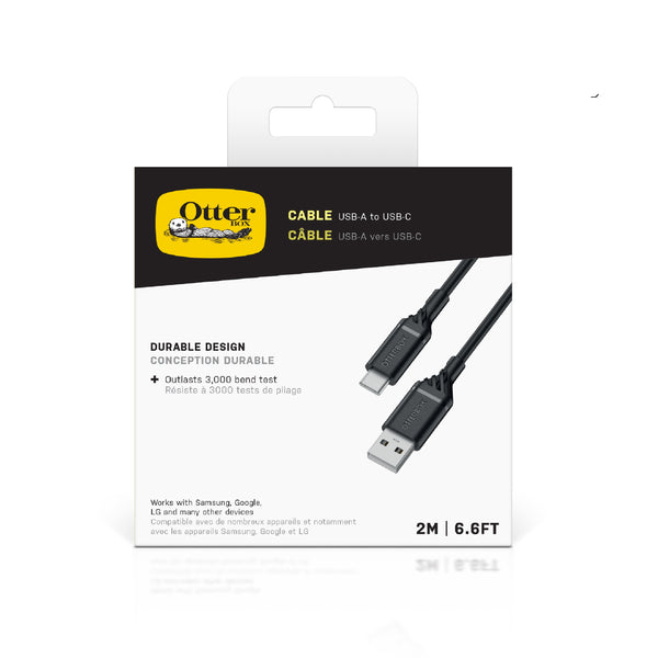 OtterBox USB-C to USB-A Cable 1M - Black