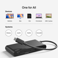 Belkin Connect USB-C to 5-Port USB-C Hub - Black